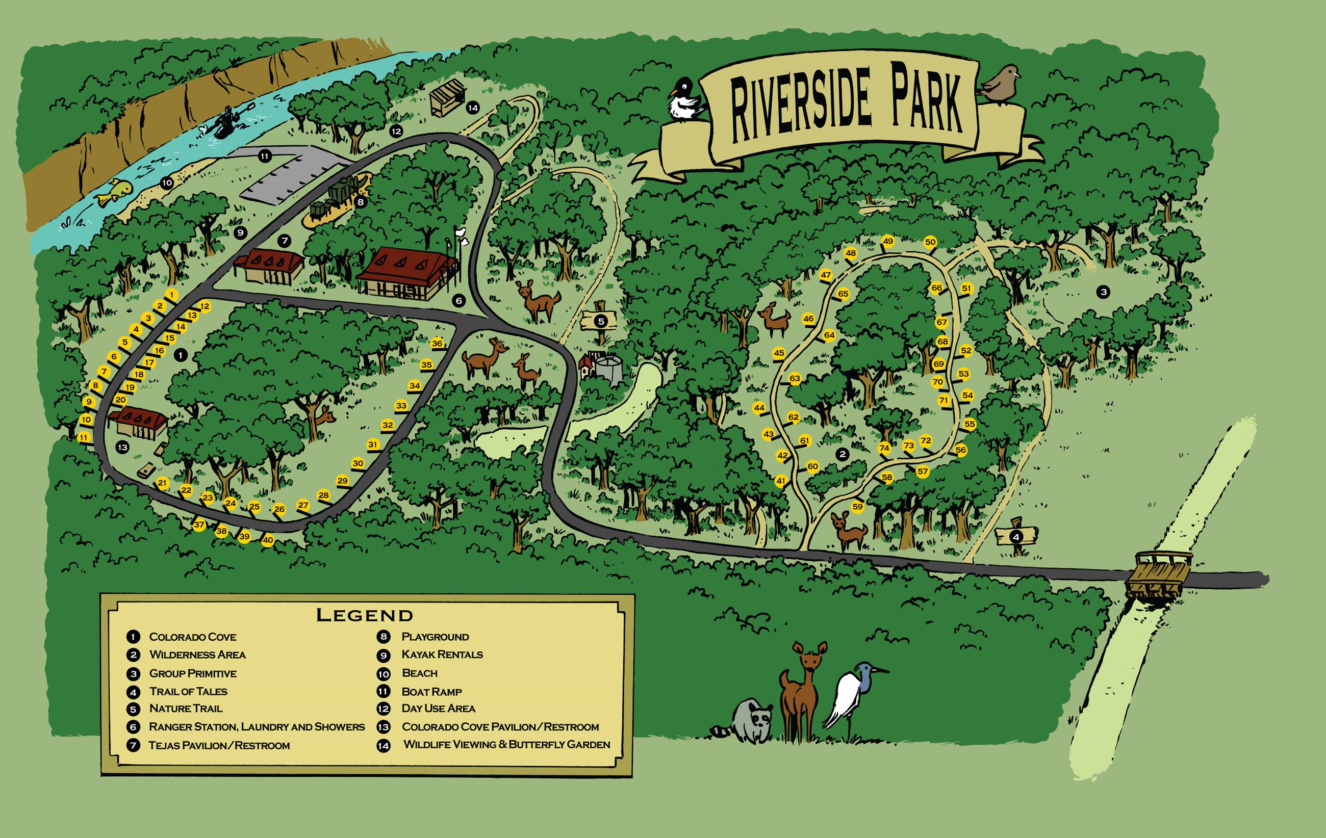 Map of Riverside Park