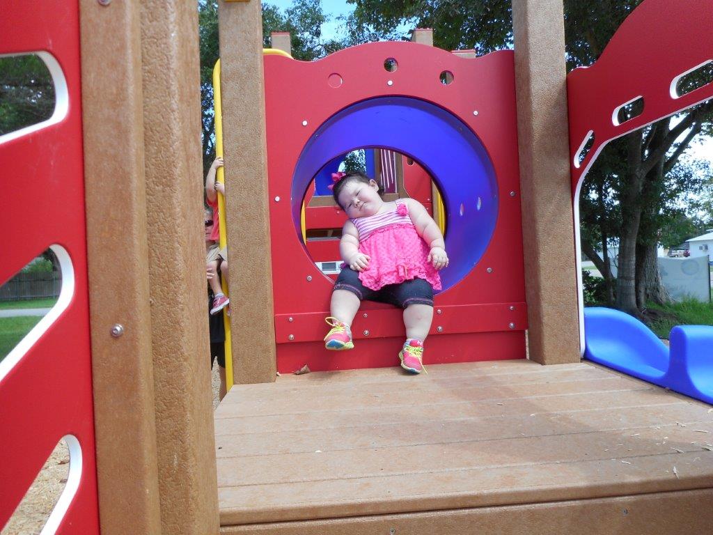 Kids enjoying playground