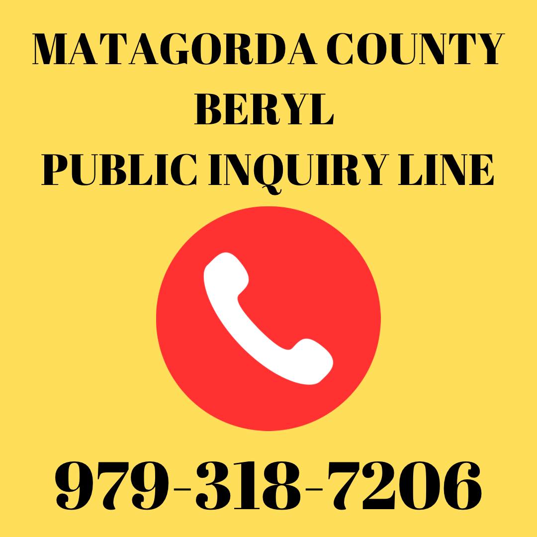 Matagorda Public Inquiry Line 979-316-7602