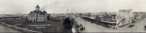 Historical Panorama of Bay City, Texas