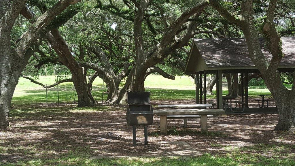 Picnic tables, grill, pavilion and swing set