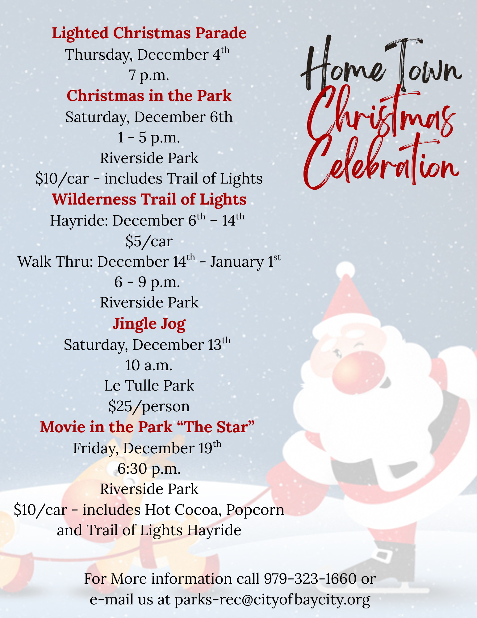 HomeTown Christmas Information