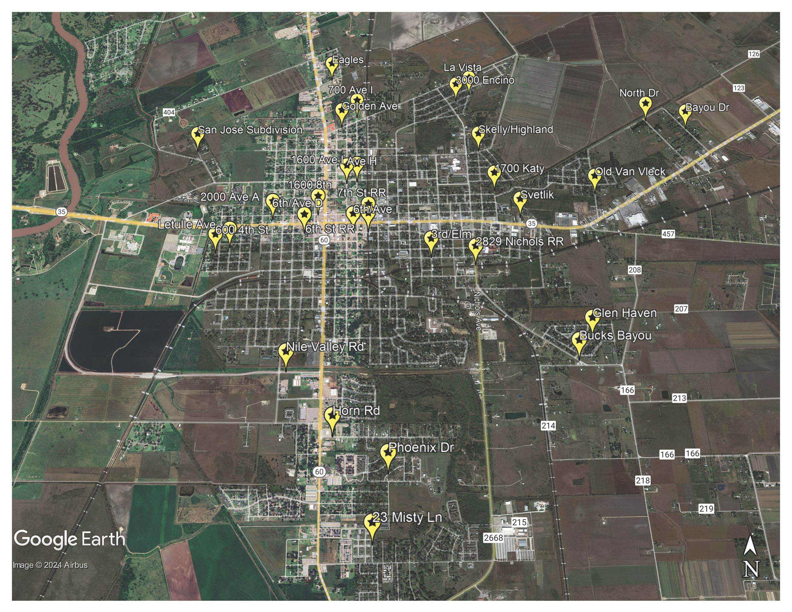 Street Repairs 2022-2024 Map